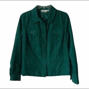 Brand New  Studio Works Women’s Forest Green button down blazer jacket